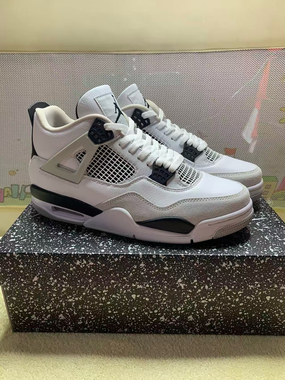 🫦New - Air Jordan 4 Retro Military Black